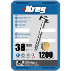 Vis à bois Kreg SML-F150; Maxi-Loc; 1,50''; 38 mm; 1200 pcs.; fil fin