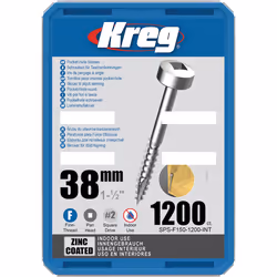 Vis à bois Kreg SPS-F150; Pan Head; 1,50''; 38 mm; 1200 unités