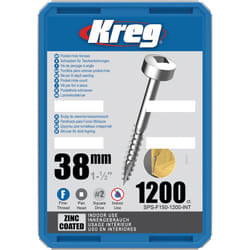 Vis à bois Kreg SPS-F150; Pan Head; 1,50''; 38 mm; 1200 unités