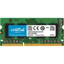 Crucial 8GB DDR3 SODIMM module de mémoire 8 Go 1 x 8 Go DDR3L 1600 MHz