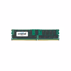 Crucial 32 GB DDR4-2400, 32 Go, 1 x 32 Go, DDR4, 2400 MHz, 288-pin DIMM, Noir, Vert