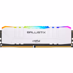 Ballistix RGB, 16 Go, 1 x 16 Go, DDR4, 3000 MHz, 288-pin DIMM, Blanc