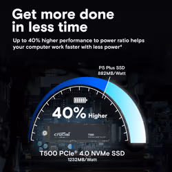 Crucial T500 M.2 2 To PCI Express 4.0 3D TLC NAND NVMe - Vue supplémentaire 5