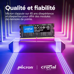 Crucial CT32G64C52CS5 module de mémoire 32 Go 1 x 32 Go DDR5 6400 MT/s 262-pin SO-DIMM - Vue supplémentaire 5