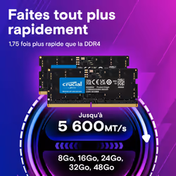 Crucial CT2K64G56C46S5 module de mémoire 128 Go 2 x 64 Go DDR5 5600 MHz