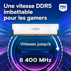 Crucial Pro OC module de mémoire 64 Go 2 x 32 Go DDR5 6400 MHz