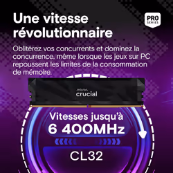 Crucial Pro CP2K16G64C32U5B module de mémoire 32 Go 2 x 16 Go DDR5 6400 MT/s - Vue supplémentaire 2