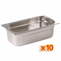 Bac Inox GN 1/4 Lot de 10 - Vogue