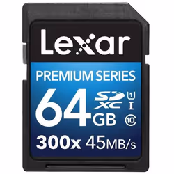 Lexar 64GB Class 10 SDXC 300x 64 Go UHS-I Classe 10