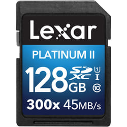 Lexar Platinum II 300x SDHC/SDXC UHS-I 128 Go Classe 10