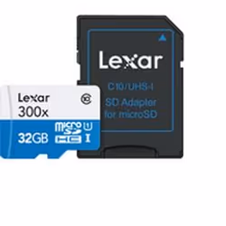 Lexar microSDHC UHS-I cards, 32 Go, MicroSDHC, Classe 10, UHS-I, 45 Mo/s, Multicolore