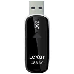 Lexar JumpDrive S37 128GB lecteur USB flash 128 Go USB Type-A 3.2 Gen 1 (3.1 Gen 1) Noir, Blanc