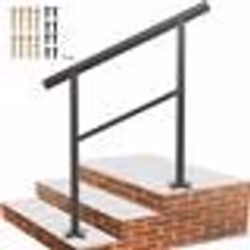 Rampe Escalier - VEVOR - 91x895cm Main Courante Aluminium - Garde-Corps 2-3 Marches