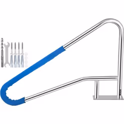 VEVOR Rampe Piscine Inox Barre dAppui Rail avec Housse Poignée 137x914 cm