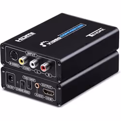 Convertisseur HDMI - Tendak - S-Video RCA vers HDMI - 1080p - Compatible PS2/N64 - Boîtier Aluminium