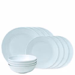 Royal Doulton Gordon Ramsay Maze, Plateau de service, Argile, Bleu, Rond, 12 pièce(s), Emballage cadeau