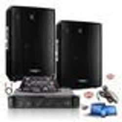 Pack Sono 2160W Total Ibiza Sound 2 Enceintes 2x600w - Ampli Ventilé 2x480w - Table de mixage - Câblage - Idéal Bar Salle des fêtes