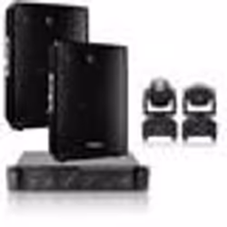 Pack Sono 2360W Ibiza Sound Ampli 2x480W - 2 Enceintes 700W - 1 Lyre Beam Ibiza Light LMH250 DMX RVBB - Câbles - Soirée - Fêt ...