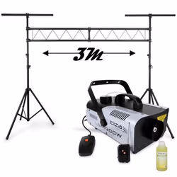 Portique Dj IBIZA SLB001 de 3M en ACIER + 1 LSM900W avec 2 télécommandes Fil et sans Fil