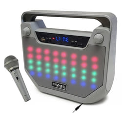 Enceinte Autonome Portable Ibiza Sound FREESOUND40-SI Bluetooth USB SD - Animation Lumineuse - Micro - Soirée Karaoké - Cadeau
