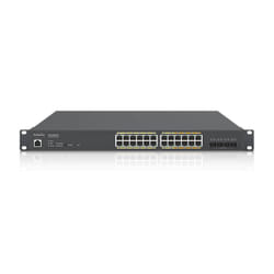 EnGenius ECS2528FP commutateur réseau Géré L2+ Gigabit Ethernet (10/100/1000) Connexion Ethernet, supportant l'alimentation via ce port (PoE) Noir