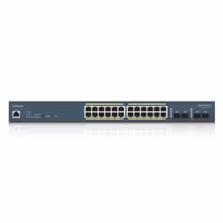 EnGenius EWS7928FP-FIT commutateur réseau Géré L2/L3 Gigabit Ethernet (10/100/1000) Connexion Ethernet, supportant l'alimentation via ce port (PoE) Gris