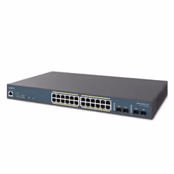 EnGenius EWS7928FP-FIT commutateur réseau Géré L2/L3 Gigabit Ethernet (10/100/1000) Connexion Ethernet, supportant l'alimentation via ce port (PoE) Gris