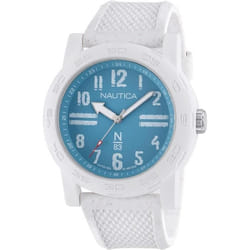 Montre - NAUTICA - N83 Ayia Triada - Quartz - 44 mm - Silicone Blanc - Cadran Bleu Clair