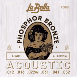 La Bella 7GPS, Guitare, Acoustique, 6 pièce(s)