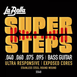 La Bella SS40 corde d'instrument de musique Basse 4 pièce(s) Acier Guitare