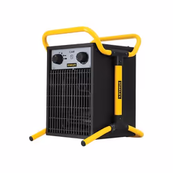 Velleman STN3300, Chauffage de ventilateur électrique, IP24, Intérieure, Sol, Noir, Jaune, Polyamide, Acier