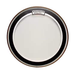 Aquarian Drumheads SKI18, Grosse caisse, Noir, Blanc, 1 pièce(s), 457 mm, 457 mm