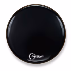 Aquarian Drumheads FORCE II, Grosse caisse, Noir, Plastique, 1 pièce(s), 558,8 mm, 558,8 mm
