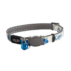 Rogz GlowCat Bleu, Gris, Blanc Polyuréthane Chat Collier standard