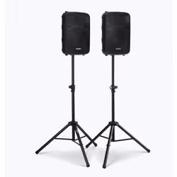 On-Stage Stands SSP7750 support de haut-parleurs Sol Aluminium Noir