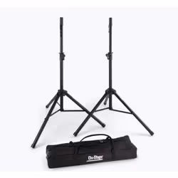 On-Stage Stands SSP7750 support de haut-parleurs Sol Aluminium Noir
