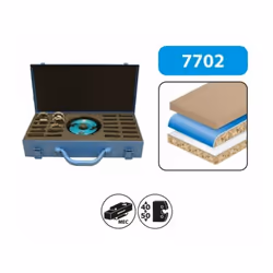 Description générale Coffret porte-outils à profiler comprenant 1 porte-outils équipé de 2 plaquettes et 2 araseurs. Il offre ...