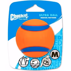 CHUCKIT! Balle ultra durable 1-PK M en caoutchouc Ø 65cm - Pour chien