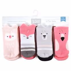 Hudson Baby 10708396_PINKANIMALS_0-6M chaussette Femelle