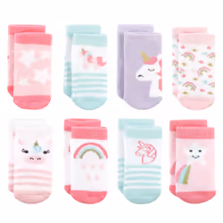 Hudson Baby 10708400_UNICORN_6-12M, Bébé (0-2 ans), Femelle, 6-12 M, 8 paire(s)