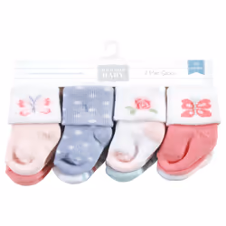 Hudson Baby 10708434_PASTELBUTTERFLY_0-6M chaussette Femelle