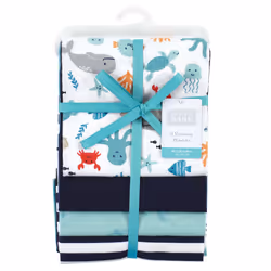 Hudson Baby 10208886_SEACHARACTERS_ONESIZE Couverture pour bébé Garçon