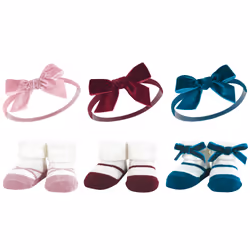 Hudson Baby 10413565_BURGUNDYTEAL_ONESIZE, Chapeau, Chaussettes, Femelle, Enfant, One Size