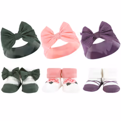 Hudson Baby 10413576_PURPLEGREEN_ONESIZE, Chapeau, Chaussettes, Femelle, Enfant, One Size