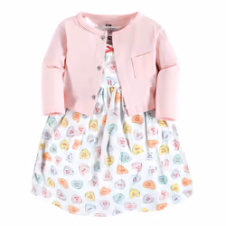 Hudson Baby 10113959_BeMineValentine_6-9M, Bébé (0-2 ans), Femelle, 6-9 M