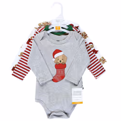Hudson Baby 10114237_CHRISTMASDOG_3-6M combinaison et grenouillère pour bébés