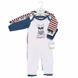 Hudson Baby 10114278_FRENCHDOG_0-3M combinaison et grenouillère pour bébés