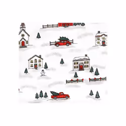 Hudson Baby 10214620_CHRISTMASSCENE_ONESIZE Couverture pour bébé Garçon/Fille
