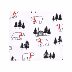 Hudson Baby 10214627_BUFFALOPLAIDBEAR_ONESIZE Couverture pour bébé Garçon