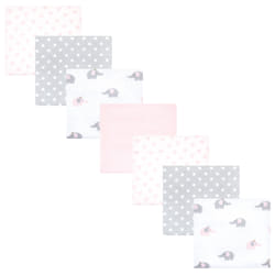 Hudson Baby 10214638_PINKGRAYELEPHANT_ONESIZE Couverture pour bébé Fille